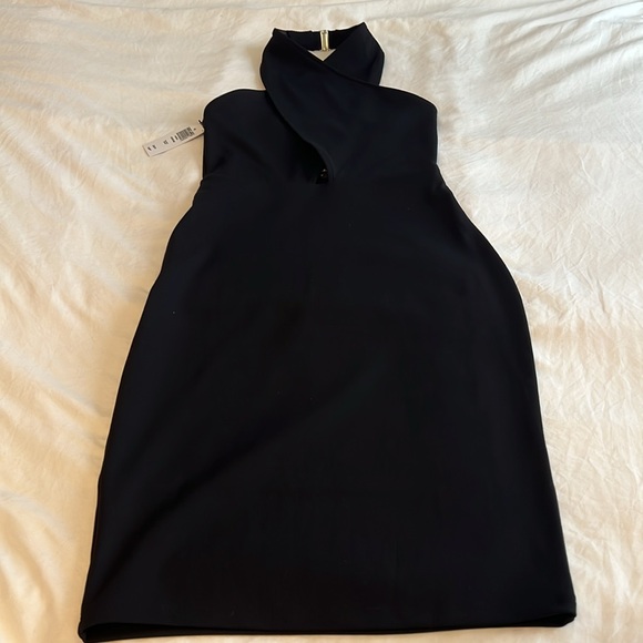 Babaton Odeon Black Halter dress xs NWT - Picture 5 of 9